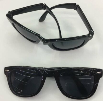 factory direct supply new dance fun glasses al1747 tri-fold rice nail glasses
