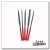 5 PCS assorted file with red plastic handle