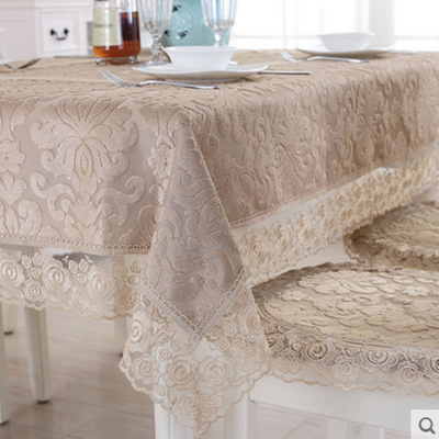 Lianyi fabric lace tablecloth cushion covers European table cloth cover more simple European stage