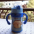 Korean Style Children's Straw Cup Monkey Double Handle Drinking Cup Stainless Steel Vacuum Cup