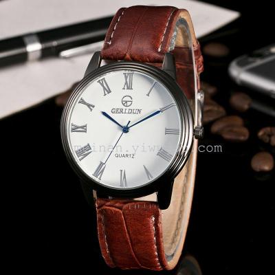 The trend of the classic Rome digital quartz watch Mens watch watch belt surface