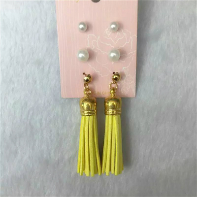 South Korea fashion cashmere trend of Pearl Earrings creative temperament woman