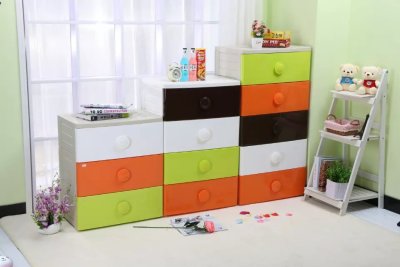 Plastic Drawer Children's Storage Cabinet Locker Organizing Cabinet