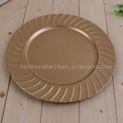 Lace round plate plastic plates plastic products of European fashion plate