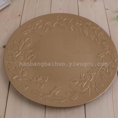 The Creative Department of plastic products plastic plate plate retro fashion European plate Christmas
