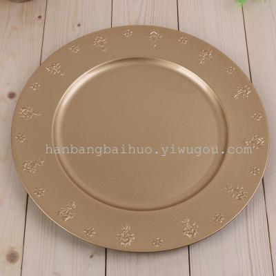 Creative plastic plates plastic products of European fashion plate round plate