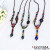 Bohemia ceramic ornament accessories chain necklace folk style retro female long sweater chain
