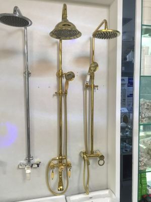 2017 new luxury gold boutique shower heads