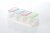 Kitchen Utensils Seasoning Box with Spoon Transparent Seasoning Jar Plastic Flip Four-Grid Seasoning Box