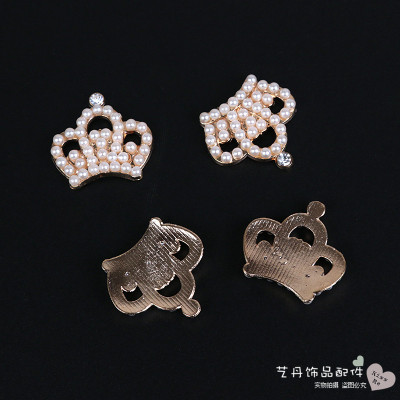 Checking out DIY hair decoration material small fragrant wind alloy accessories pearl crown