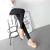 Hem Slit Leggings Cotton Women's Korean-Style Slim Fit