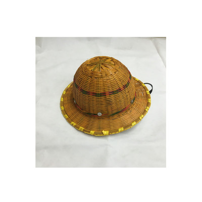 The summer air permeable construction site safety helmet safety helmet handmade bamboo sunshade