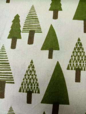 Release materials of high-grade cotton and linen fine linen fabrics coarse linen Christmas series