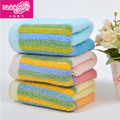 Cotton Color Stripes Towel Face Towel Face Towel Absorbent Towel Wholesale