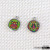 Ornament accessories alloy pendant accessories colorful pattern Russian nesting doll