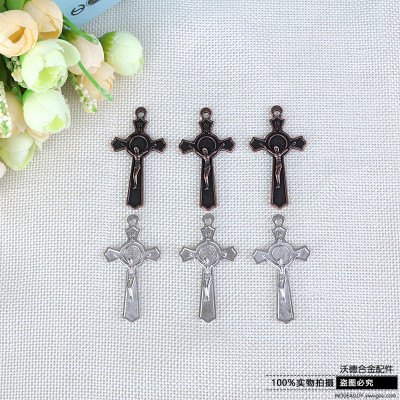 Jesus cross alloy pendant men and women necklaces clothing accessories