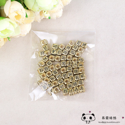 DIY accessories hand-beaded antique bronze large perforated beads