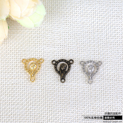 DIY accessories virgin Mary triangle holy brand rosary accessories