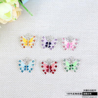 Alloy parts\nDrip butterfly pendant necklace accessories
