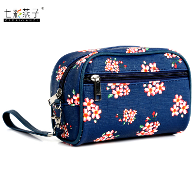  high quality  make up pouch flower cosmetic bag portable habdbag