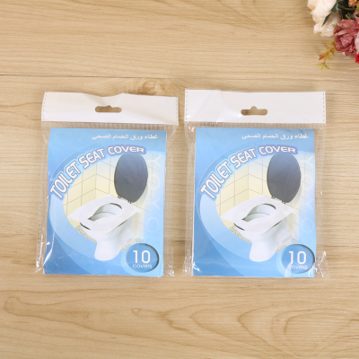 10PCS of sterile sanitary toilet mat disposable toilet seat pad paper
