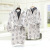 6 six 40 adult children thick layer of gauze of parent-child pajamas bathrobe