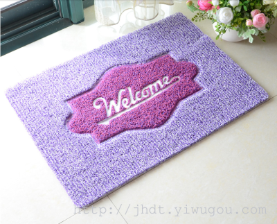 Welcome absorbent mat English WELCOME thickening pad hall antiskid mat