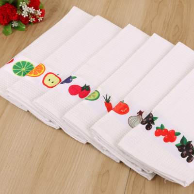 Factory direct colored embroidered napkin mat Essential Kitchen Tea Towels baking tea towel cloth