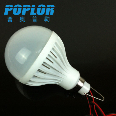  LED bulb with tape clamp/ 15W / PC / DC12V / battery bulb / night market stall lamp