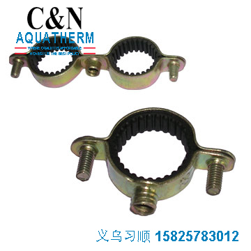 The metal tube holding card fixing clip pipe fitting pipe