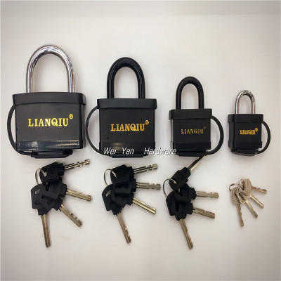 Factory direct LIANQIU waterproof lock blade iron padlock padlock key quality assurance