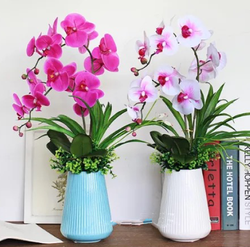 modern minimalist ceramic vase ceramic vase pottery pot waterproof glossy vertical stripes closed tapered korean style