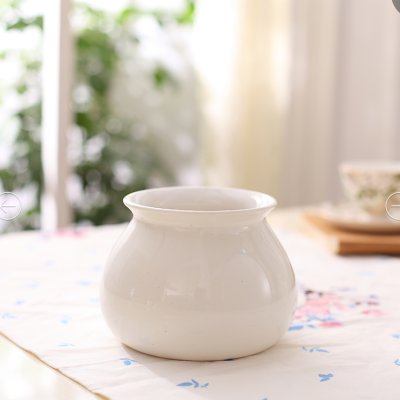 Fresh and Fresh flower vase simple modern ceramic vase small pot waterproof white porcelain boutique pau