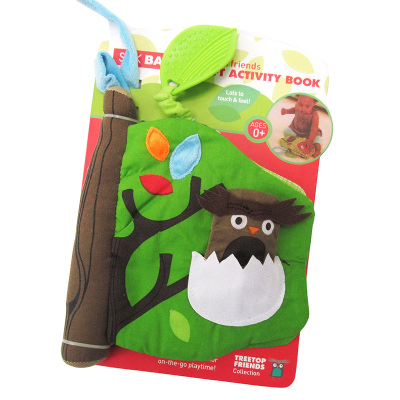 Forest activities of multifunctional teether cloth book small Apple tree three-dimensional soft cloth book book