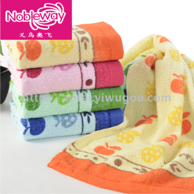 Cotton Printed Apple Towel Face Washing Towel Sweat Towel Gift Towel Wholesale