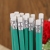 Pencil with Eraser Head Children Elementary School Students Wooden Non-Toxic HB Writing Pencil 12 PCs