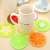 Fruit Coaster Rubber Soft PVC Cup Mat PVC Coaster Fruit Modeling Coaster Silicone Watermelon Lemon Coaster