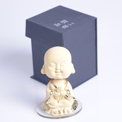 Automotive supplies car perfume seat Maitreya Buddha ornaments car accessories large gilded Buddha