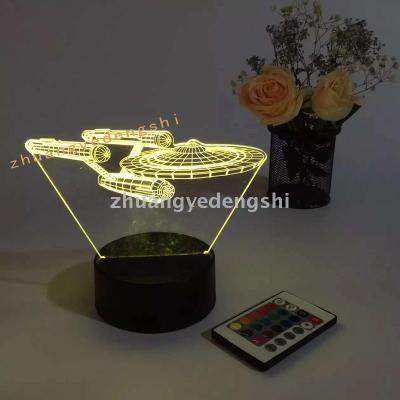 3D LED Table Lamps Desk Lamp Light Dining Room Bedroom Night Stand Living Glass Small Modern Next starwars 29