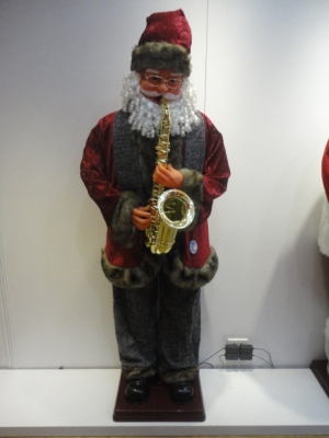 91231.8 m luxury Santa Claus blowing Sax dance music Christmas gift