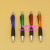 Office gift color transparent ballpoint pen