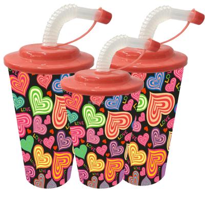 Factory direct selling creative fashion 3D children's plastic cartoon cup cup
