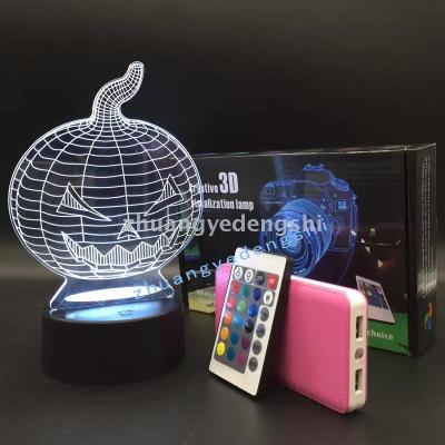3D LED Table Lamps Desk Lamp Light Dining Room Bedroom Night Stand Living Glass Small Halloween Next Unique 65