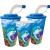 Factory Direct Plastic 3D Cup Children Cartoon Plastic Water Cup 350ml Straw Cup