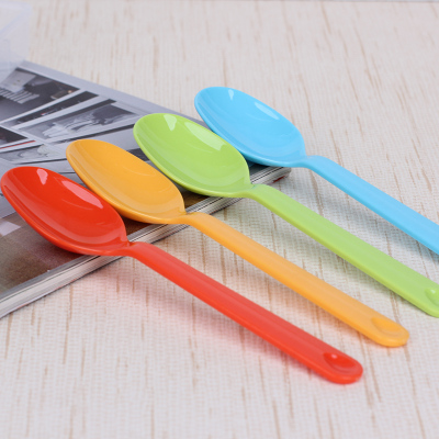 Color plastic spoon with box, Japan NHS.6211