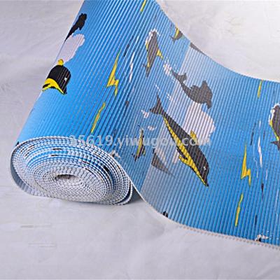 PVC roll packing 15m foaming bathroom non-slip mat floor mat with fragrance and thickening design and color are fully customized