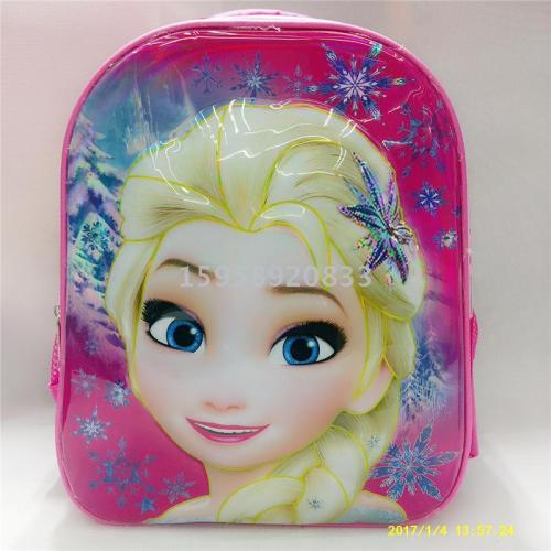 factory direct schoolbag backpack cartoon bag backpack 3d bag children bag student bag gift bag trolley bag