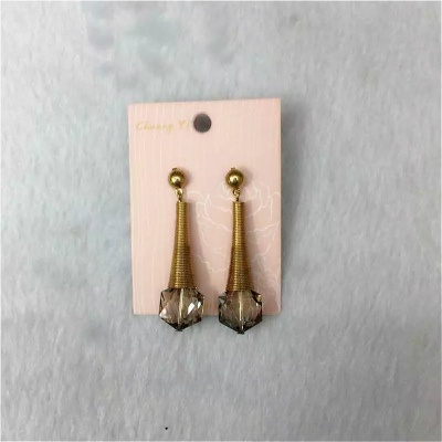 Small Lin long fashion cute female all-match Crystal Earrings