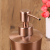 Factory Direct Sales High-End Fashion Creative Stainless Steel Soap Dispenser Pump Bottle Rose Gold Storage Bottle 400ml