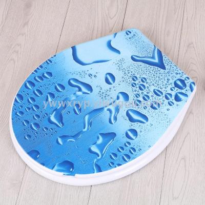Plastic products PP new materials 18 inch European standard printed toilet seat toilet ring